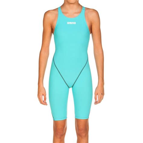 Arena Powerskin St 20 Junior Girls Swimming Race Suit Aquamarine