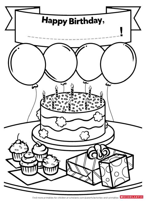Free Printable Worksheets Happy Birthday For Kids
