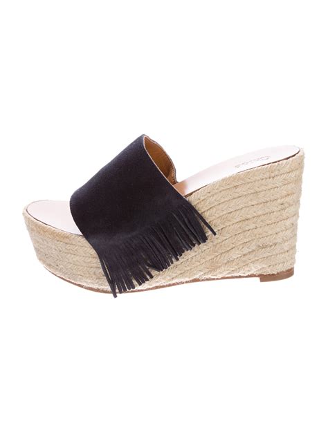 Chloé Suede Slide Espadrilles Shoes CHL The RealReal