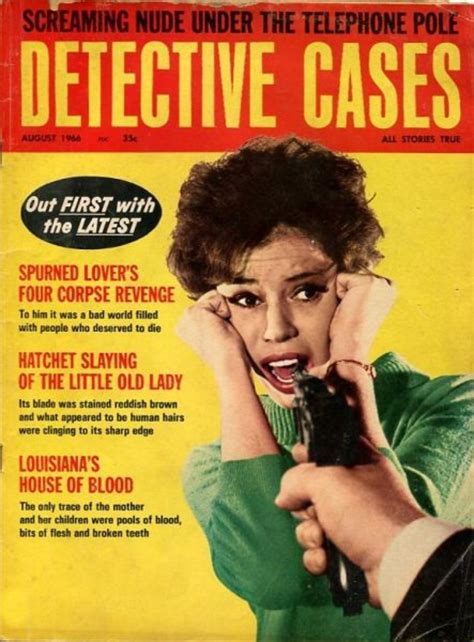 Detective Cases 8 August 1966 Screaming Nude Under The Tele