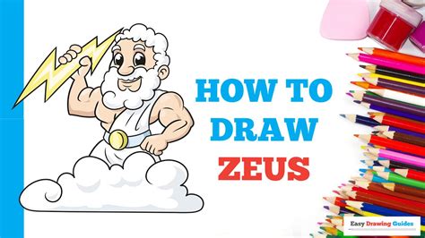 How To Draw Zeus In A Few Easy Steps Drawing Tutorial For Kids And