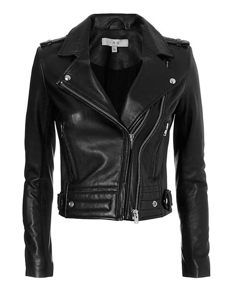 Iro Luiga Moto Black Leather Jacket Intermix