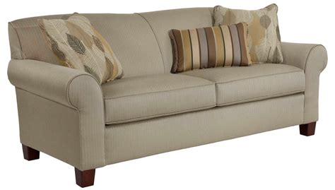 rolled arm sofa with solid back furniture broyhill furniture living room sofa