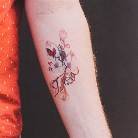 Floral Flourish Flower Tattoo Designs Delicate Flower Tattoo Tattoo