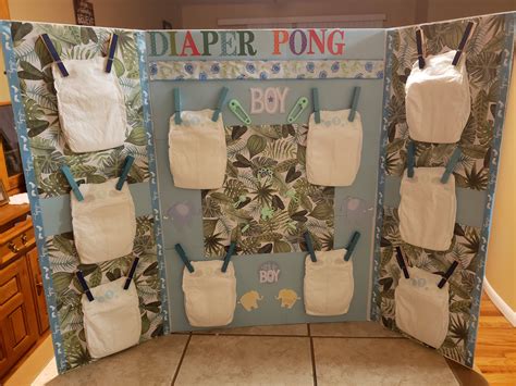 Diaper Pong Baby Shower Game Etsy