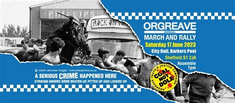 Orgreave Truth And Justice Campaign Anniversary Rally Saturday 17th June 2023 Sheffield City