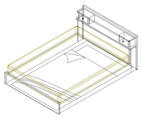 3d Bed Drawing At Getdrawings Free Download