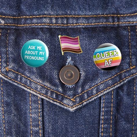 Lesbian Pin Lesbian Flag Pin Badge Lesbian Pride Pin Etsy Uk