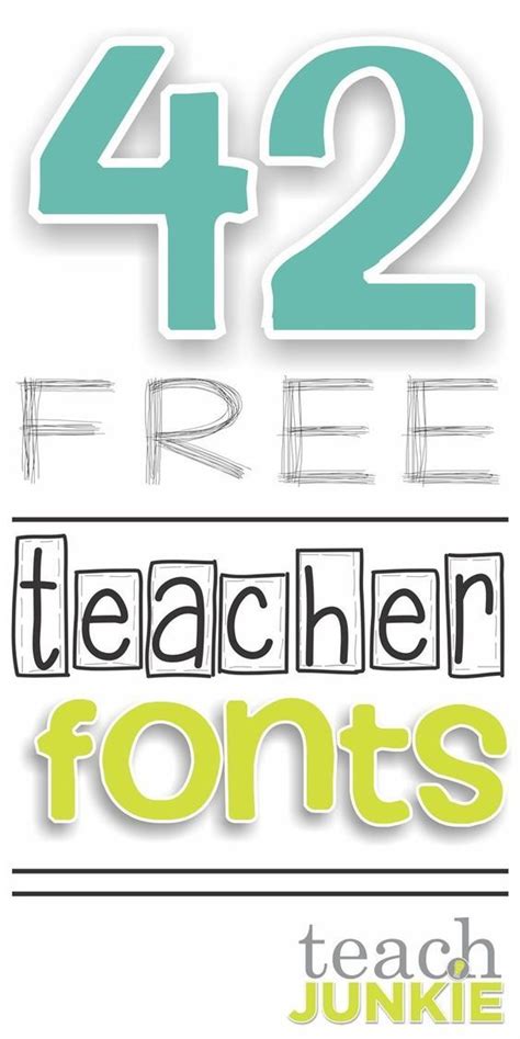 67 Free Fonts For Teachers Teacher Fonts Teaching Teacher Tools
