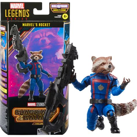 Guardians Of The Galaxy Vol Rocket Marvel Legends Scale Action Figure Cosmo Build A