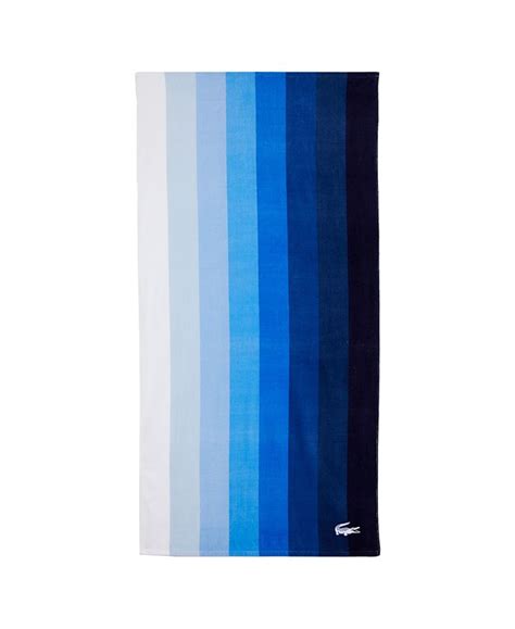Legend supima 100% cotton bath towel. Lacoste Blue Waterfall Cotton 36" X 72" Beach Towel ...