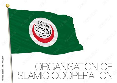 Organization Of Islamic Cooperation Flag Stock Vector Adobe Stock
