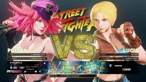 Street Fighter V Arcade Mode Sf1 Poison Youtube