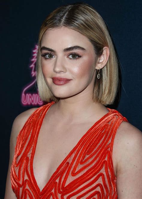 Lucy Hale In Red Dress At The Unicorn Movie Premiere In Hollywood