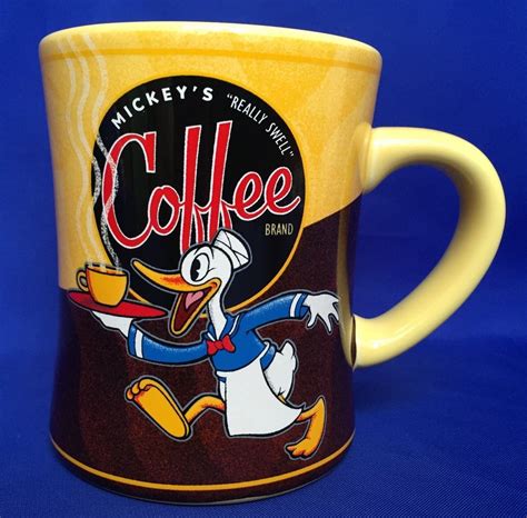 Donald Duck Mug Mickeys Really Swell Coffee Cup Theme Park Disney