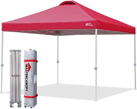 Mastercanopy Durable Ez Pop Up Canopy Tent With Roller Bag 12x12