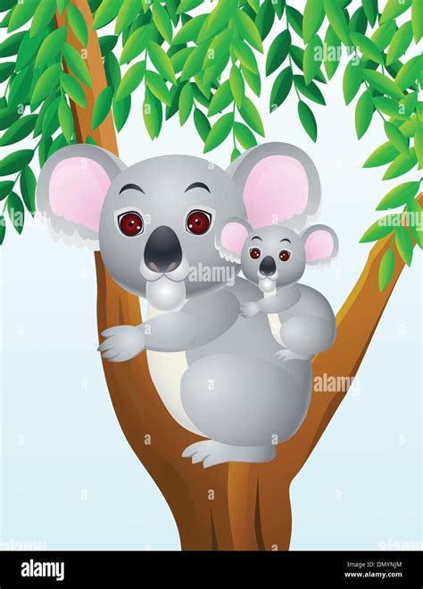Mother And Baby Koala Stock Vector Image And Art Alamy