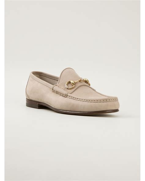 Gucci Driving Loafers In Natural For Men Lyst