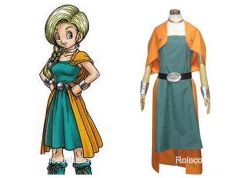 New ！ Dragon Quest Bianca Whitaker Cosplay Costume Ebay