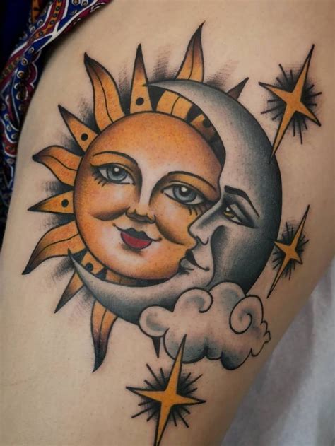 Sonne Mond Sterne Tattoo Bedeutung Pin Auf Crafts