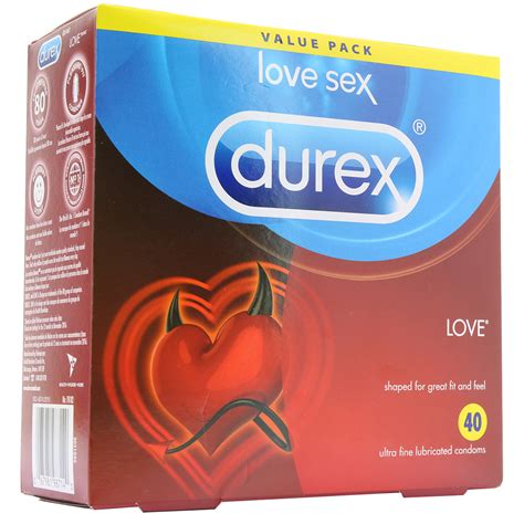Durex Love Ultra Fine Lubricated Condoms 40 Pack Durex Condoms Canada
