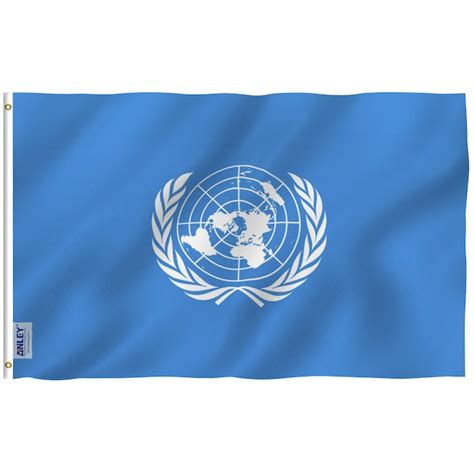 Anley United Nations Flag 5 Ft W X 3 Ft H International Flag In The