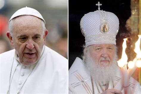 Historisches Kirchentreffen Papst Trifft Patriarch Kirill Panorama