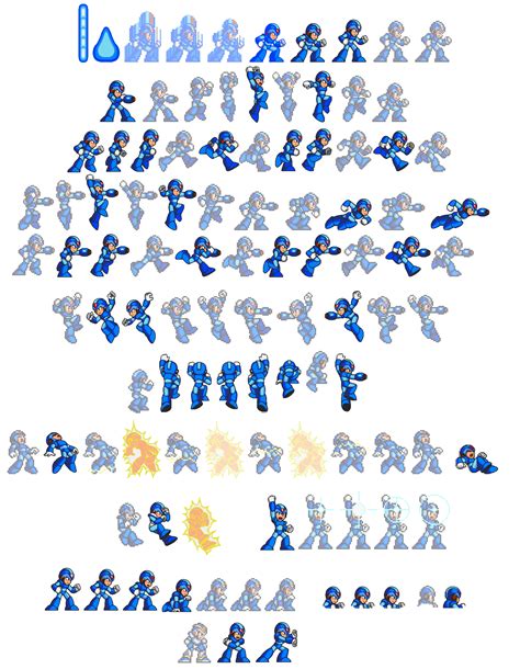 Megaman X Sprite Sheet Exemplo De Spritesheet Sprites D Png Full My