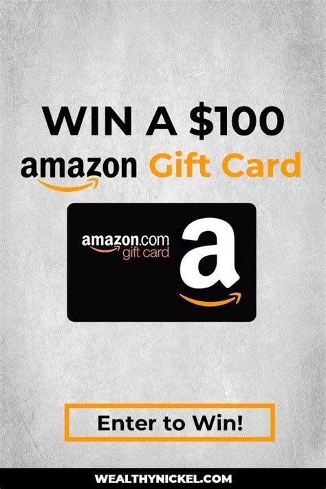 Where can i get free amazon gift codes? $100 Amazon Giveaway from Wealthy Nickel! https ...