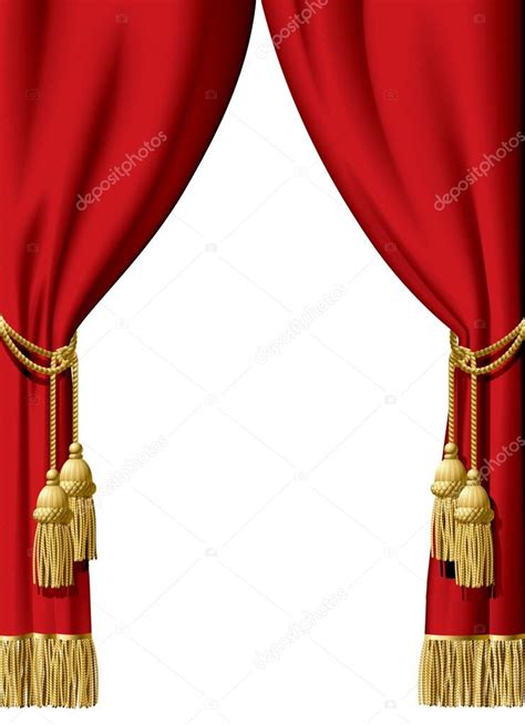 Red Curtain — Stock Vector © Maystra 24436627