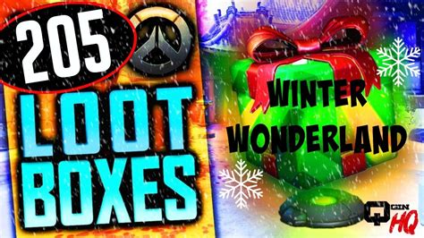 Overwatch Opening 205 Winter Wonderland Loot Boxes Youtube