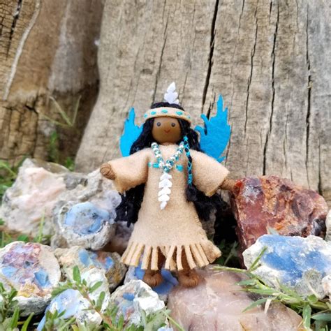 Native American Fairy Doll Indian Fairy Pocahontas Etsy