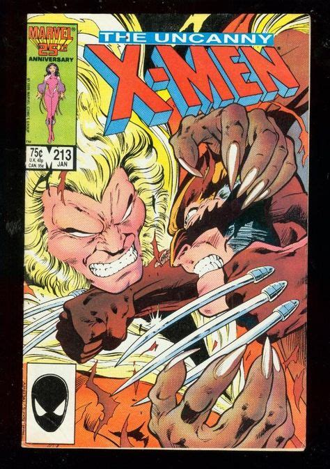 From 1125 X Men 213 1987 Wolverine V Sabertooth Battle Issue Fn