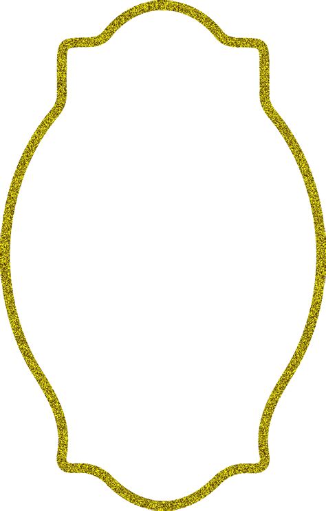 Free Gold Glitter Frame Clipart Circle 1500x2100 Png Download