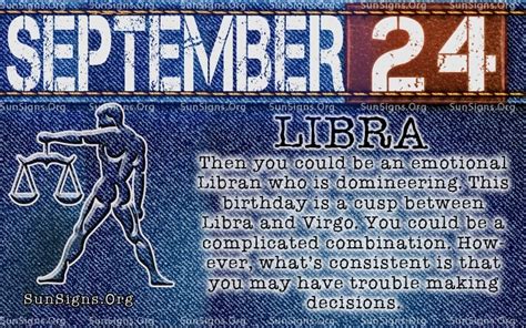 The zodiac signs are 12 and then you can read how someone born in september can be the sign of virgo or libra. September 24 Zodiac Horoscope Birthday Personality ...