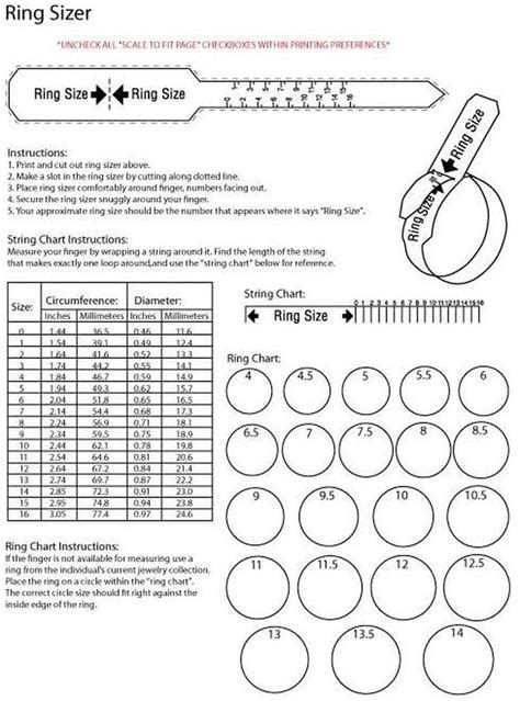 Printable Ring Sizer Pictures To Pin On Pinterest Pinsdaddy