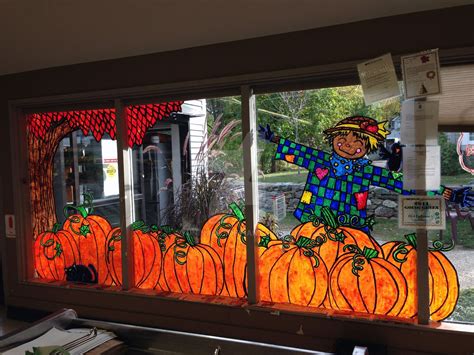 Labonne S Autumn Window Painting Window Painting Fall Window Painting Halloween Window