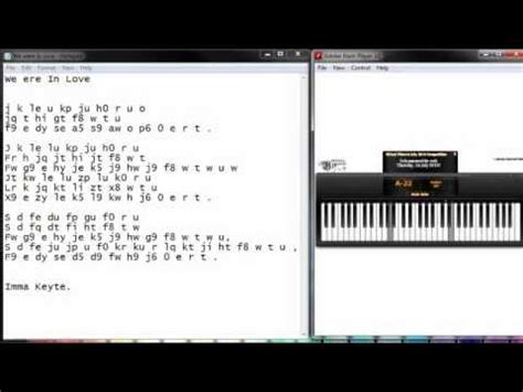 virtual piano    love youtube