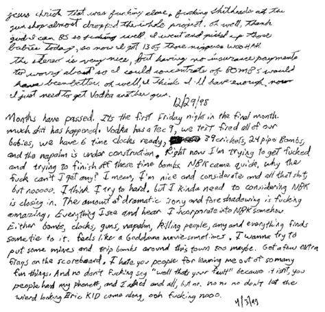 Klebold And Harris Journals