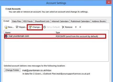 Alternately, you may have port 25 blocked in your local router or cable modem. How to amend your SMTP port in Outlook 2013 - Web Design ...