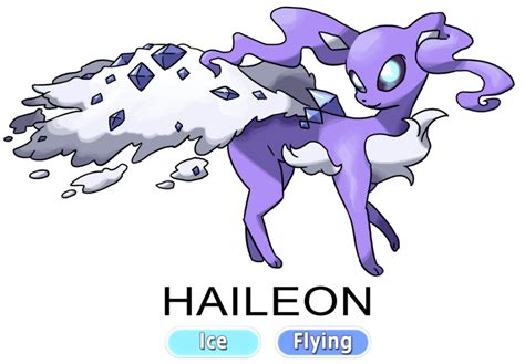 Eeveelution Haileon By Redballbomb On Deviantart Pokemon Fusion Art