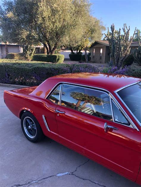 1st Gen Cherry Red 1965 Ford Mustang V8 Automatic For Sale
