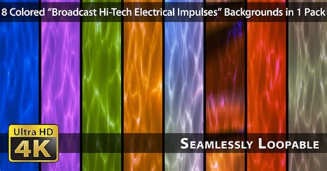 Broadcast Hi Tech Electrical Impulses Pack 01 Backgrounds Motion