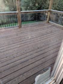 Apply down to 35°f and up to 120°f. Messed up Semi Transparent Olympic Elite deck stain ...