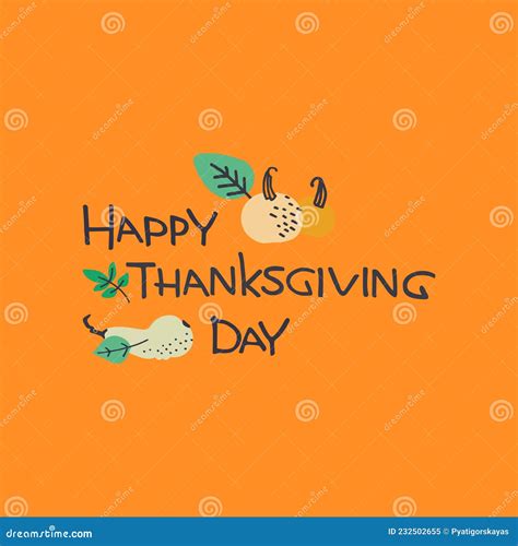Thanksgiving Day Simple Holiday Design Minimalistic Decoratin With