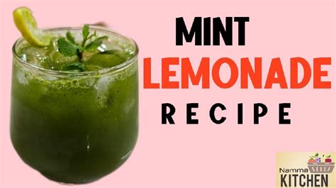 Mint Lemonade Detox Drink Recipe By Namma Kitchen Youtube