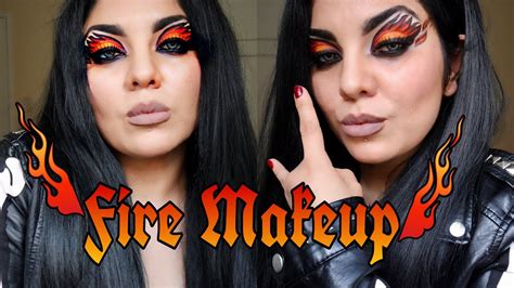maquillaje fuego 🔥 youtube