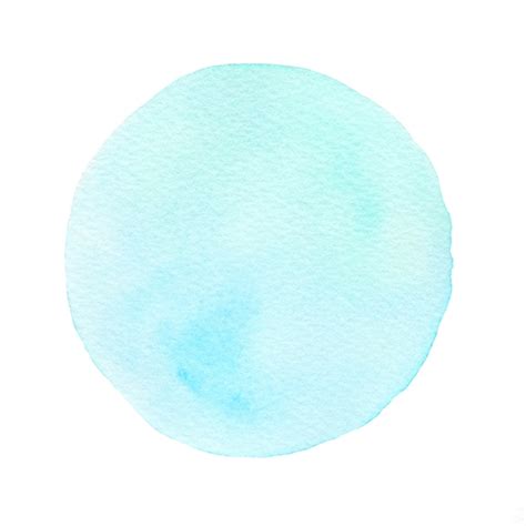 Premium Photo Blue Watercolor Circle