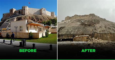 Before And After Pictures Show The Destruction After Major Earthquake