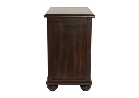 Barilanni Chairside End Table With Usb Ports And Outlets Ivan Smith Furniture